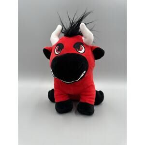 Peek-A-Boo Toys Bronx The Bull Red Plush 9”Stuffed Animal